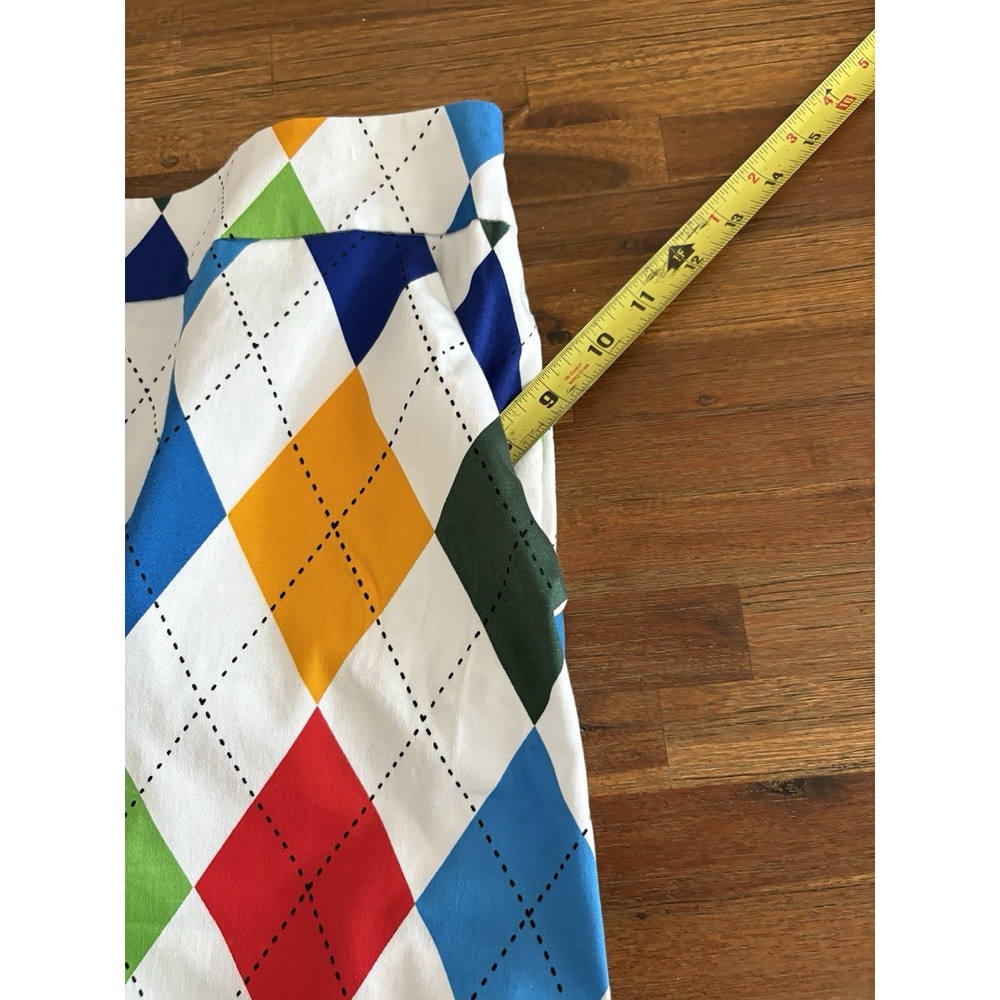 Royal and Awesome Womens Size 12 Golf Skort King of Diamonds Argyle Skirt - Picture 14 of 16